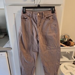 Time and Tru Women's Straight Leg Jeans - Taupe